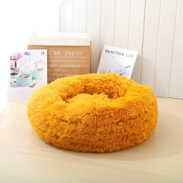 Rund plys dyrenest - Perfet turmeric Outer diameter 90cm