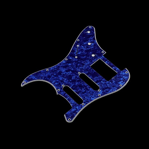 Flerfärgad 11-håls SSH Gitarrplektrumskydd Reptålig Platt Kompatibel med ST SQ Elgitarrer 3-lagers SSH Gitarrplektrumskydd Gitarrdelar-Perfekt black