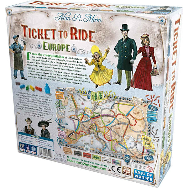 Ticket To Ride Europe Brädspel | Familj - Perfet