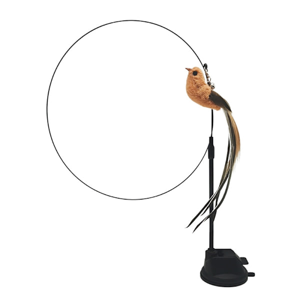 Simulation Bird Interactive Cat Stick Toy med sugkopp - Perfet A12