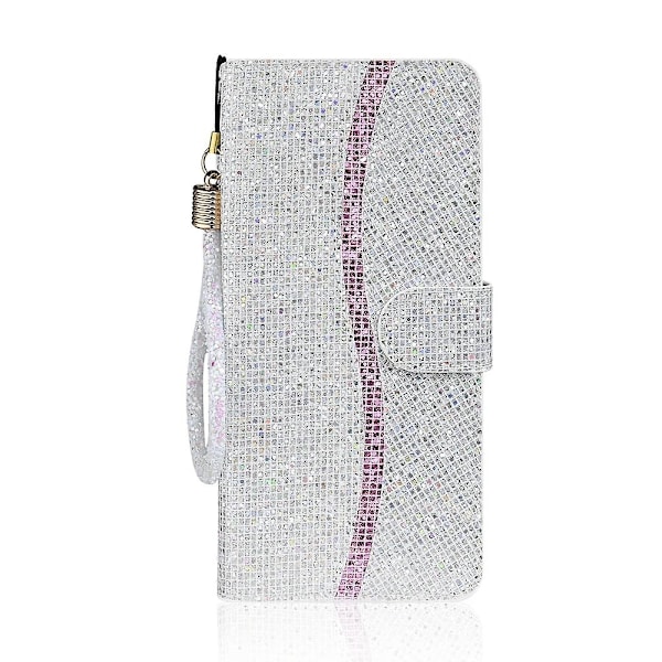 Glitter Puder Läderfodral Kompatibelt med Samsung Galaxy A15 5G-Perfet Silver