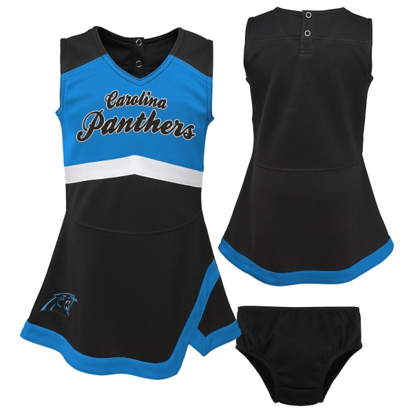 NFL Mädchen Cheerleader Dress - Carolina Panthers - Perfet Multi 110-120 (US 5-6)