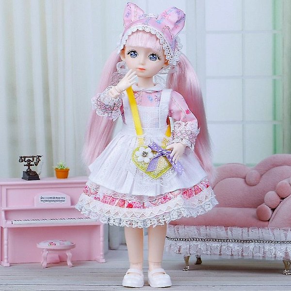 30 cm docka 1/6 Bjd docka eller kläder tillbehör prinsessa docka barn flickor födelsedagspresent leksaker - Perfekt 9 Clothes (a)