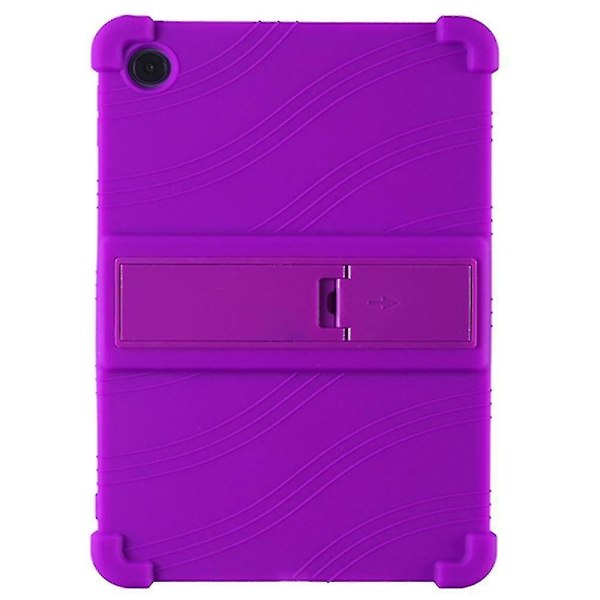 Skyddande Fodral för Oppo Pad Air 10.36 Tum 2022 med PC-Stativ, Fallskyddande Mjuk Silikon T-Perfet Purple