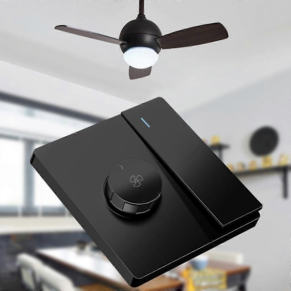 Variabel fläkthastighetskontroll med strömbrytare kompatibel med de flesta märken av elektriska takfläktar - Perfekt