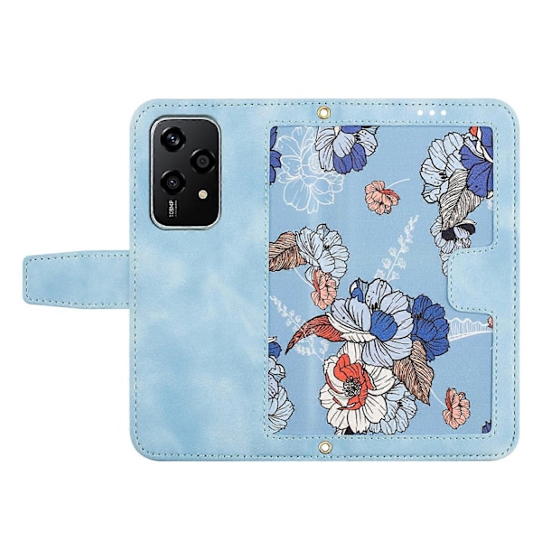 Blommigt Läderfodral med Snodd - Perfet For Honor 200 Lite Global