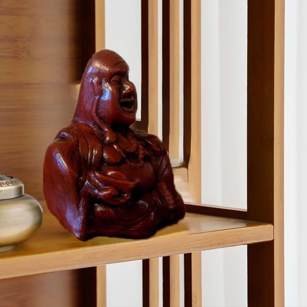 Buddha Flip | Oväntad rygg, Buddha-prydnad, långfingerskrattande Buddha-staty, Glad Buddha-staty för heminredning, unik gåva-perfet