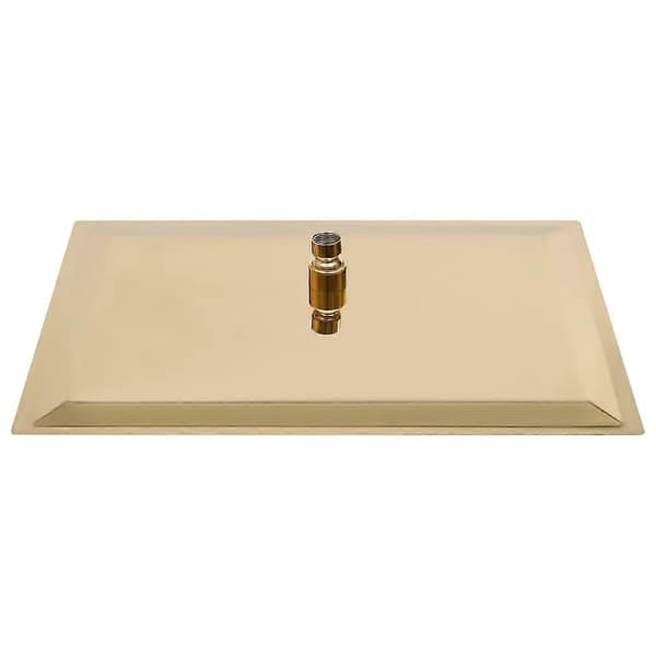 Regnbruser Rustfrit Stål 50x50 cm Firkantet Gylden-Perfet