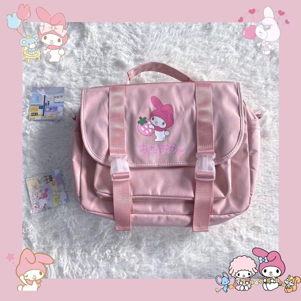 Sanrio Skoletaske Sort Beauty Melody Kanelrulle - Perfet Melody