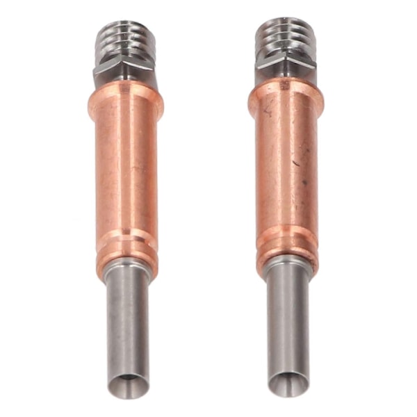 2 st Bimetall Heatbreak Ti Legering Kopparlegering Värmebeständig Stark Värmeisolering 3D-skrivare Heatbreak Kompatibel med Kobra 3-Perfet