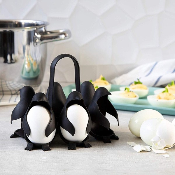 Pingvinformet æggeholder Komfur Æggebutik Server til at lave kogte æg - Perfet