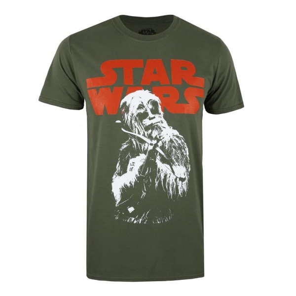 Star Wars Chewbacca armbrøst T-shirt til mænd Elite Grøn - Perfet Military Green M