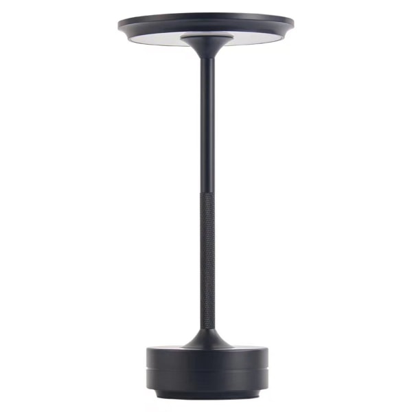 metallisk sladdlös bordslampa, dimbar och uppladdningsbar vattentät skrivbordslampa - Perfet Black