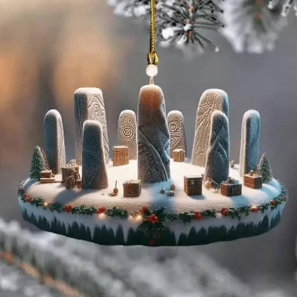 Nytt Julgranspynt, Outlander Dekoration Hem Collage Festlig 8cm - Perfekt F 1pc