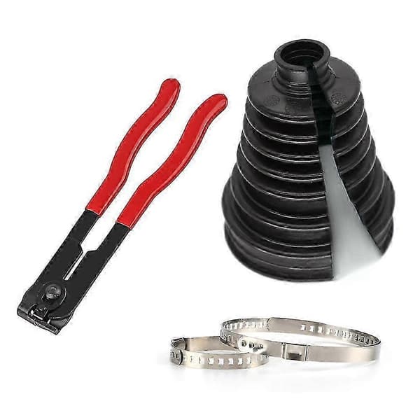 Universell Delad CV Damask Kit Drivaxel Stretchig Gummi Yttre Damasker Enkel Montering - Perfekt boot uncut+plier