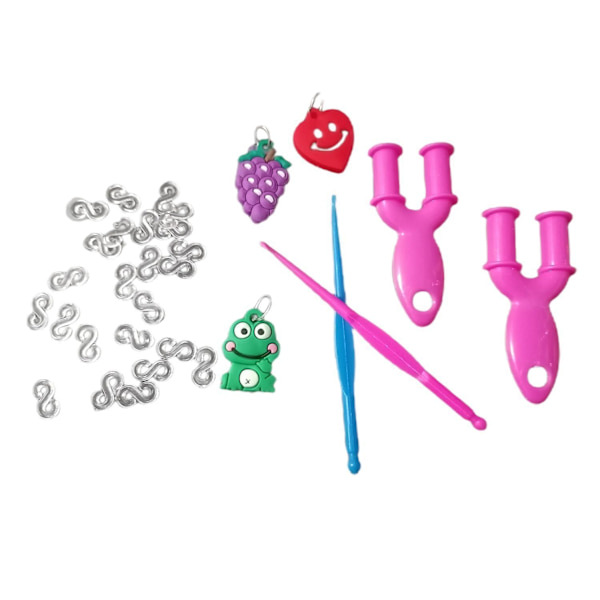 2Pack Loom Bands Kit -pakkaus . Yhteensä n. 1200 osaa - Perfet
