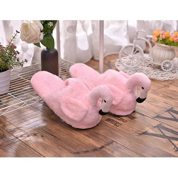 Bløde hjemmesko Flamingo - , Fuld hjemmesko-Perfekt Pink 3 Half Slippers