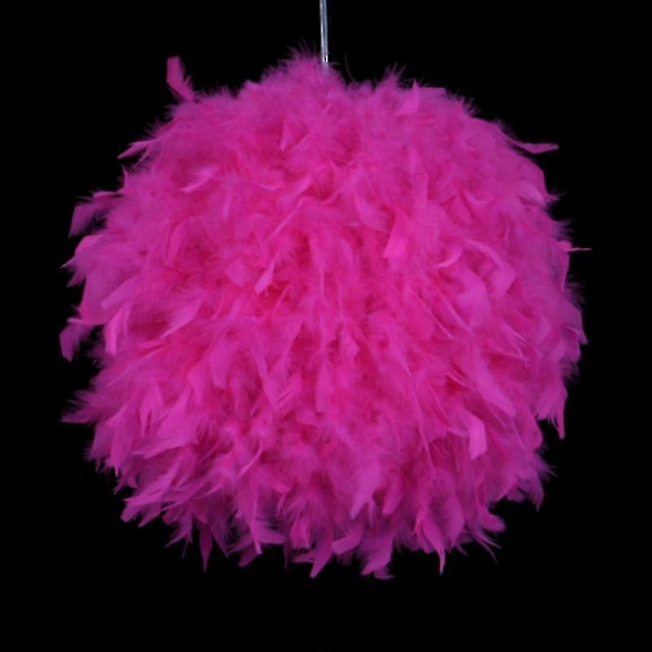 Fjäderlätt Skärm för Takhängande Ljus 30cm Fluffig Lampskärm Lampskärm Ljusskärm för Lampa-Perfekt
