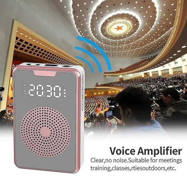 Bärbar röstförstärkare för lärare med mikrofonheadset, laddningsbar högtalare för träning, till - Perfet