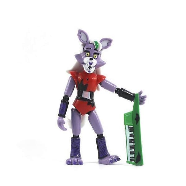 5 st/set FNAF Security Breach-serien Bonnie Bear Actionfigur Självlysande Löstagbar Led Freddy Pvc Modell-Perfekt E