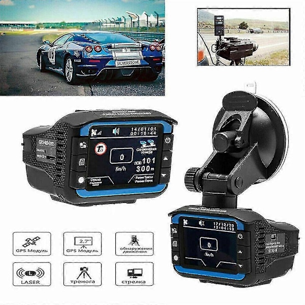 1080p Anti-radar Laser Fartmåler Nattesyn Bil Dash Cam Video Dash Cam - Perfekt