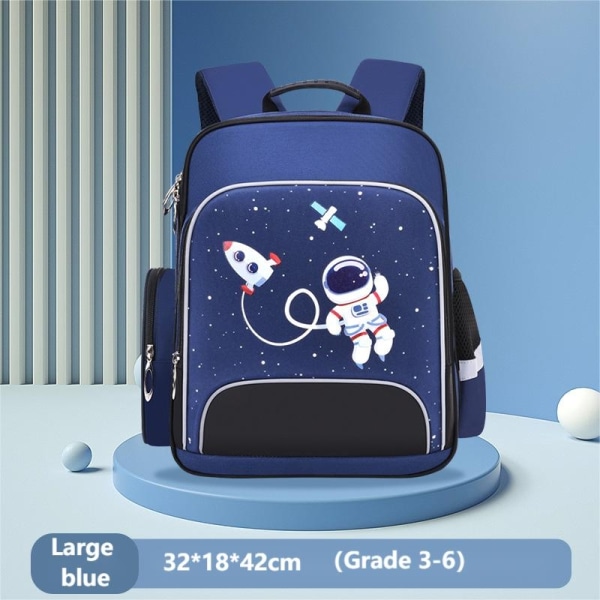 Uudet 2022 reput koululaukut opiskelija tytöille pojille Spaceman nylon oxford kapasiteetti Sarjakuva lasten reppu lapsille Large blue