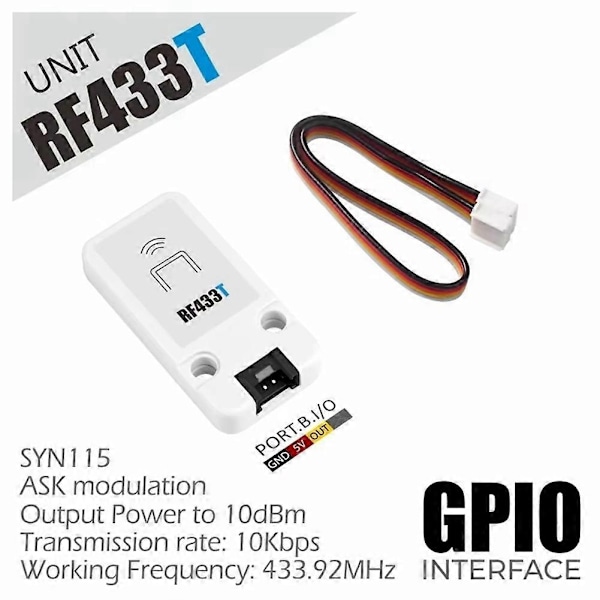 RF433T Trådlös RF-sändare Arbetsfrekvens 433.92MHz-Perfekt