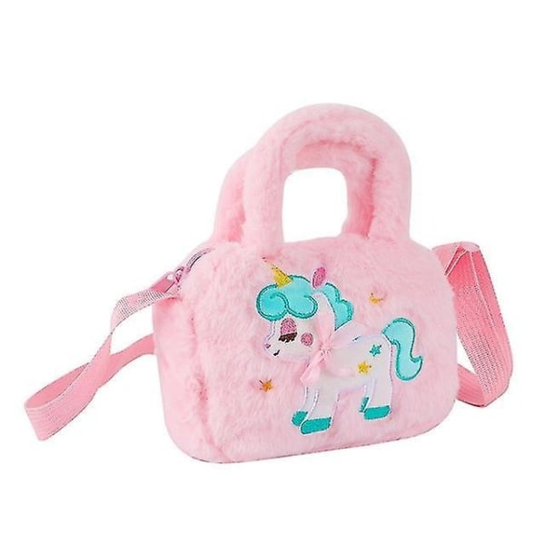 Unicorn Bag Girls Plysch Crossbody Mini-väska - Perfet