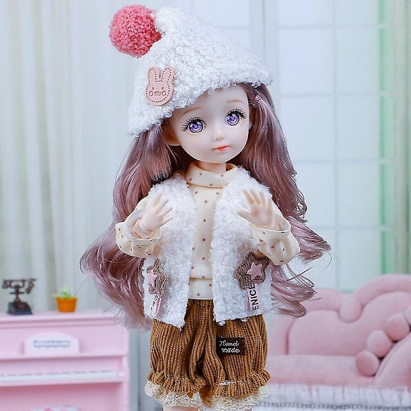 30 cm Nuken 1/6 Bjd Nuken tai Pukeutumisvaatteet Tarvikkeet Prinsessanuken Lapset Tyttöjen Syntymäpäivälahja Lelut - Täydellinen 3 Clothes (a)
