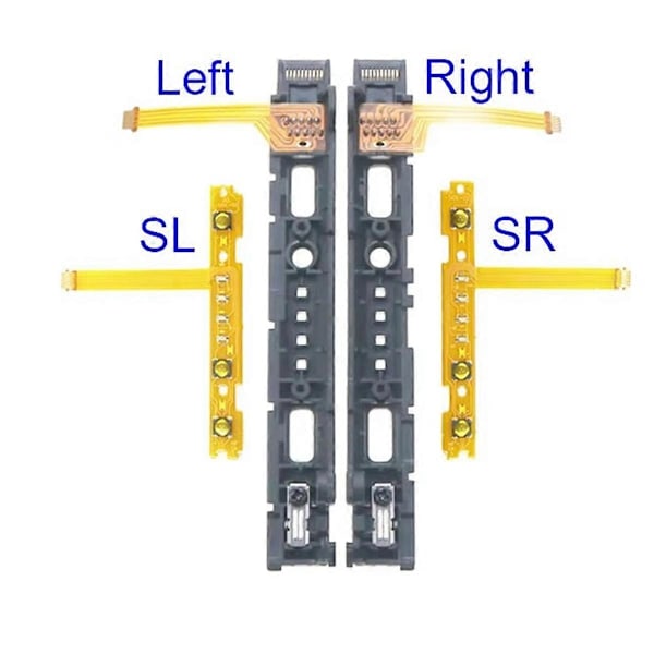 Erstatning Kompatibel med Switch JoyCon ZR ZL L SL SR Knapp Nøkkel Bånd Flex Kabel Kompatibel med NS Reparasjonskabel-Perfet
