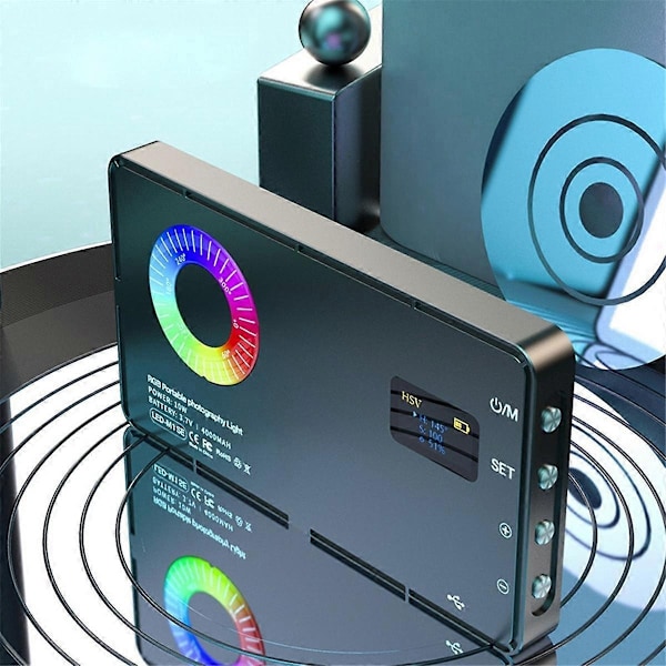 RGB LED Video Valo 4000Mah Akku Ladattava Videovalo Valokuvaukseen Video Live Fill-Perfet