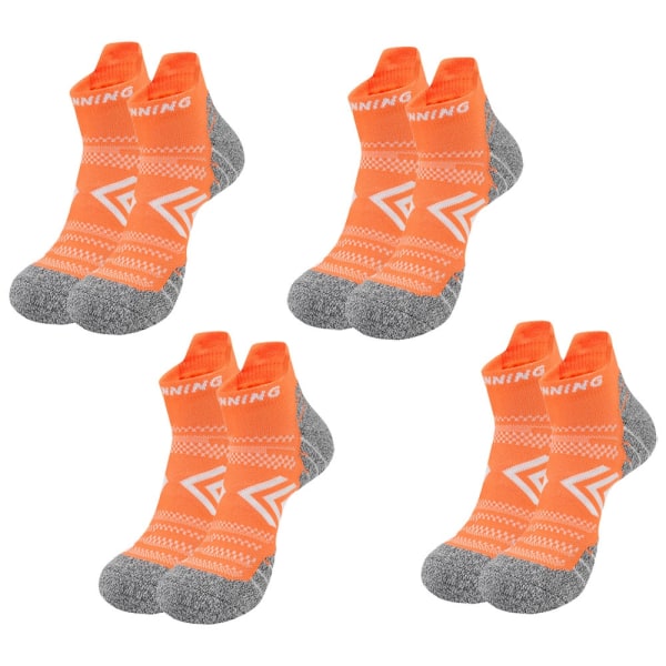 4 par ankelkompressionsstrømper til mænd og kvinder, lavtskårne sokker - Perfet L