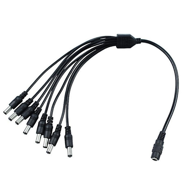 8 Ways Dc Power Splitter Cable Extension Cord for Security Cctv Camera Led Strip Jikaix-Perfet