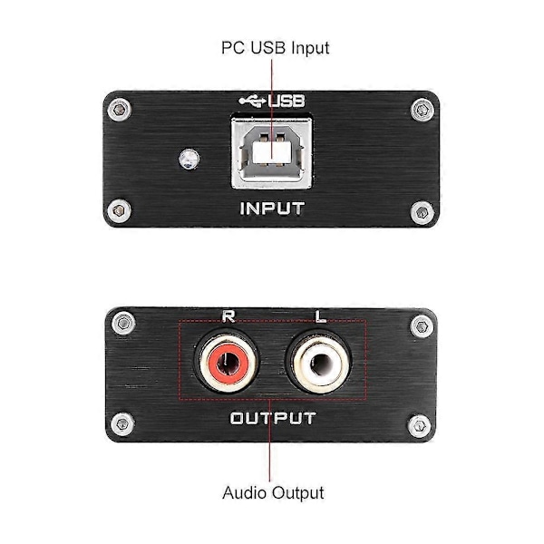 Es9018k2m Audio Dekoder Dac Hifi USB Ljudkort Dekodning Stöd 32 Bit 384khz för Effektstärkare Hemmabio - Perfet