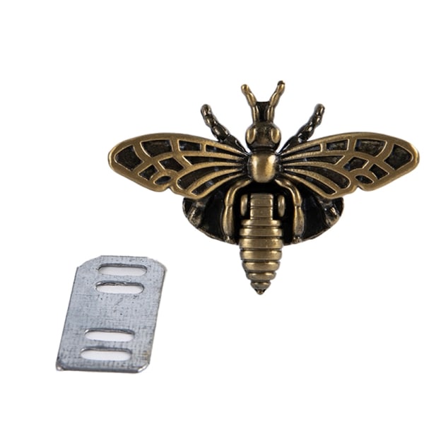 Metal Bee Form Turn Lock Retro taskelås Hardware Craft Bag Pu - Perfet Bronze