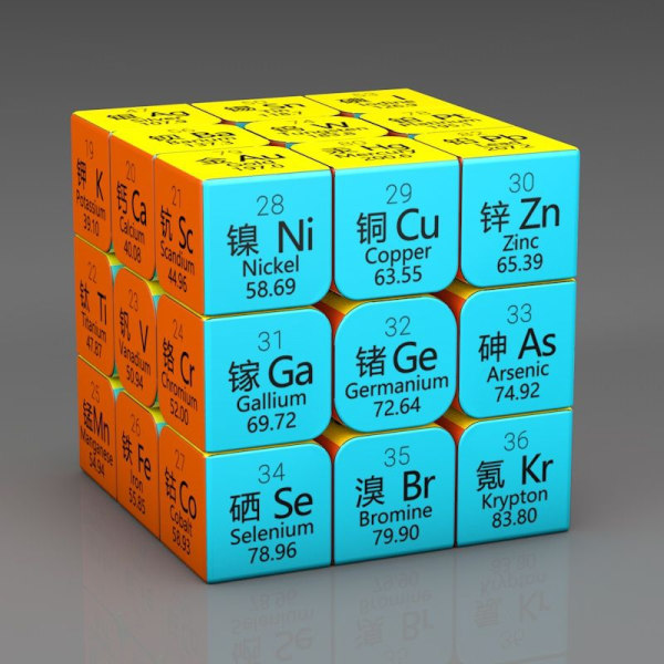 Kid Magic Cube Studentutdanning Matematikk Kjemi Fysikk Kunnskap 3x3x3 puslespill kubeleke for barn som lærer Magico Cubo-Perfet Clear