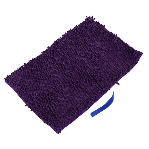 Mikrofiber Långull Carpenterworm Absorberande Halkskyddande Dörrmatta/Anti-matta/Badmatta - Lila + Gratis Kabelbindare - Perfekt