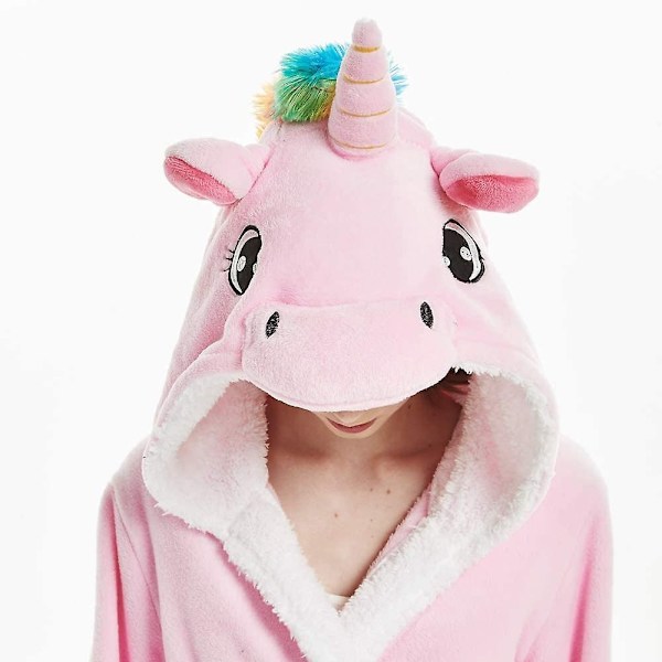 Enhörning Djur Badrock Sovkläder-Perfekt pinkunicorn XL