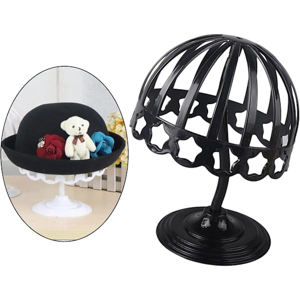 Plast Baby Hat Peruk Stativ 52cm Svart - Perfet