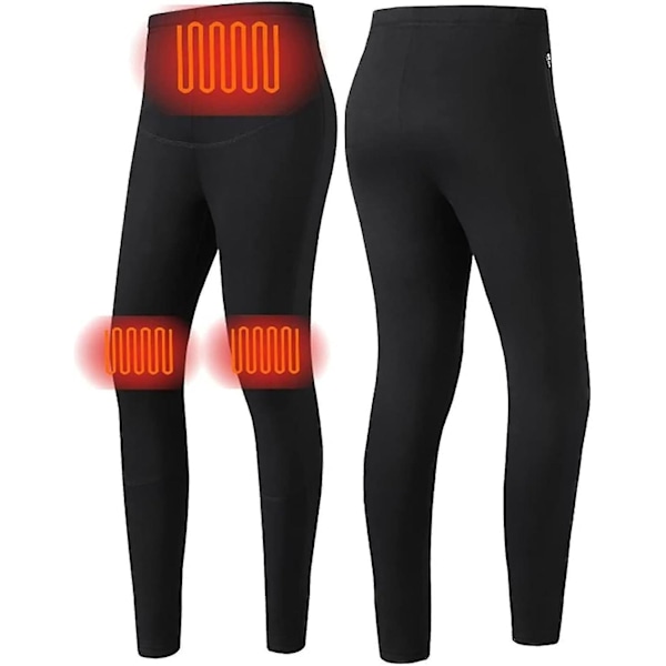 Uppvärmd Termisk Underkläder, USB Elektriskt Uppvärmd Termisk Långärmad T-shirt Super Mjuk Baslager Termisk Topp - Perfekt Trousers 4XL