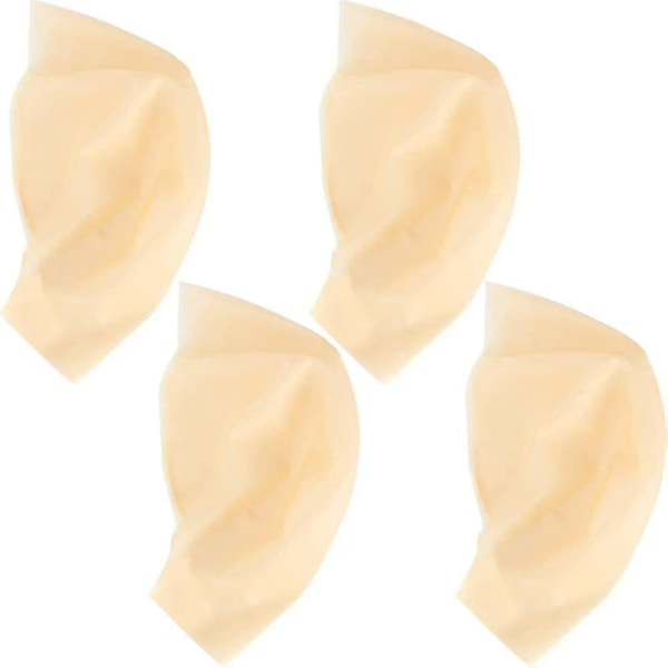 Latex Bald Caps for Voksne Sminke Skallet Hode Parykkhette Kostyme Tilbehør 4 stk - Perfet