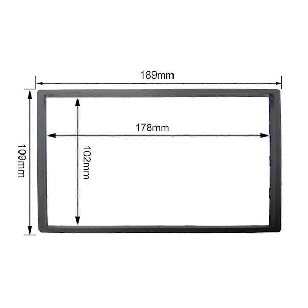 Universal 7 tum 2Din Stereo Bilstereo Ram Car Radio Android Spelare Modifiering Dekorativ Ram Panel Mount Tillbehör - Perfet 173x98 200x100