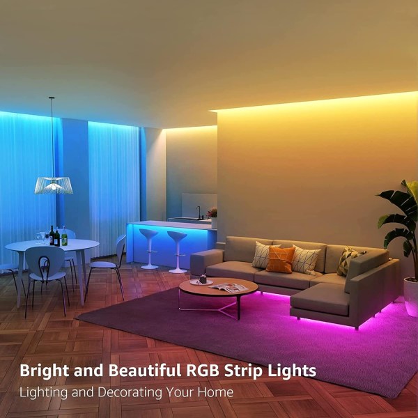 10M LED Strip, RGB Strip Light 300 LEDs 5050 RGB IP65 Vandtæt - Perfet