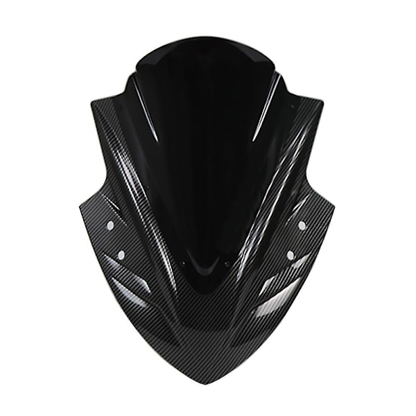 for Kawasaki Ninja 400 250 300 2013-2020 Motorcycle Windshield Windscreen Ninja400 Ninja250 Ninja300 Wind Screen-Perfet Carbon Black