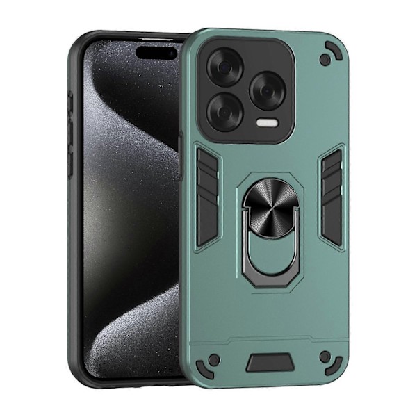 Støtsikkert Telefondeksel med Metallringholder - Perfekt Green Compatible with Blade V70 Vita