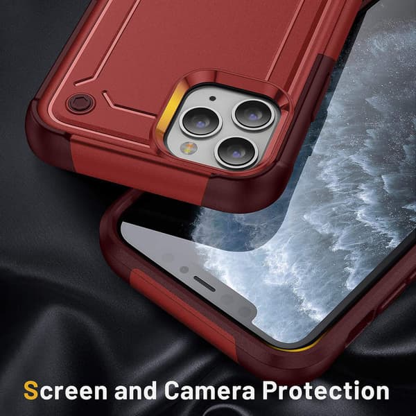 Støtsikkert telefondeksel kompatibelt med iPhone 11 Pro Max-Perfet Red