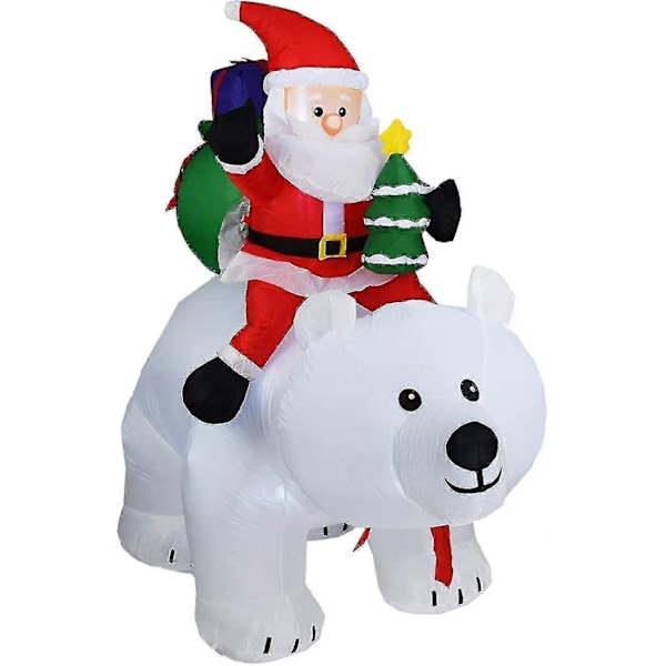 Good Inflatable Santa Claus, Fleece Bear Decoration Outdoor Indoor Inflatable Christmas Inflatable Christmas Inflatable Inflatable Doll Use Every Day,