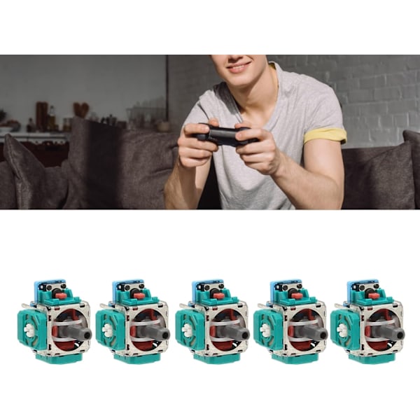 3D Analog Stick til ps5 spilcontroller udskiftning, 5-pak - Perfekt