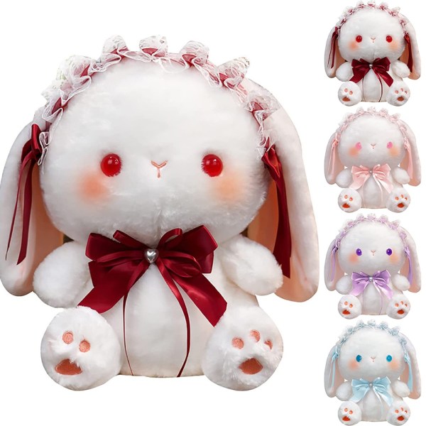 Kosedyr Dukke Plysj Leke Kosedyr Lolita Bunny Gave -1 - Perfet red