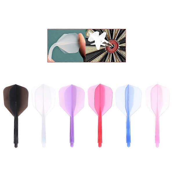 Dart Flights 6KPL Integroidut Dart Flights ja Varret 4,5mm 2BA Ruuvi-Perfet White